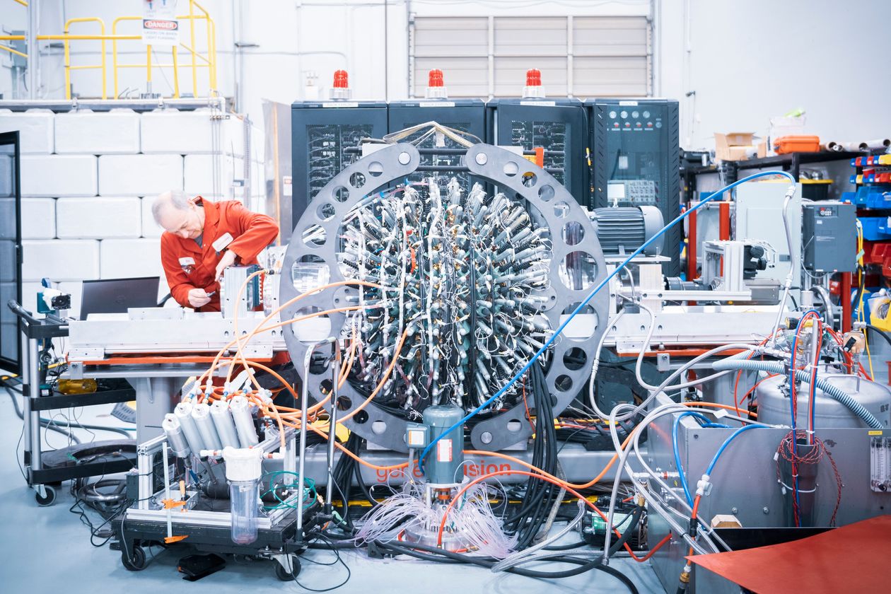 General Fusion built its compression system testbed in 2019.